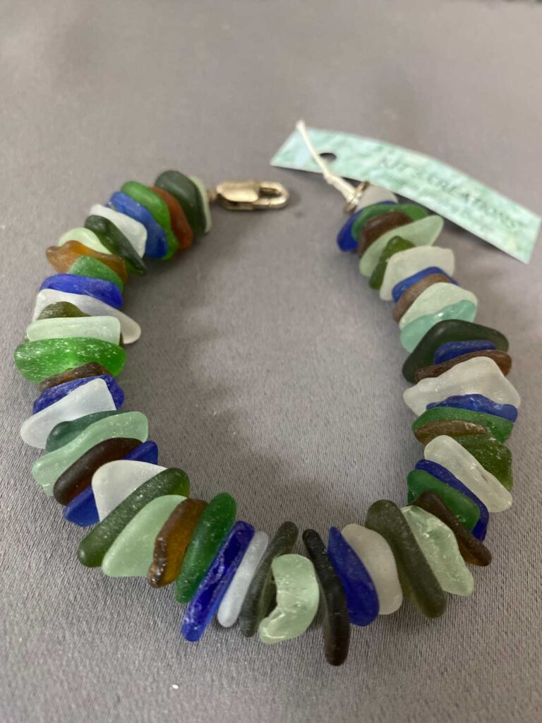 Multi-Colored Sea Glass Bracelet