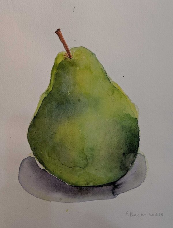 Pear One Watercolor Elizabeth Bullis-Wiese